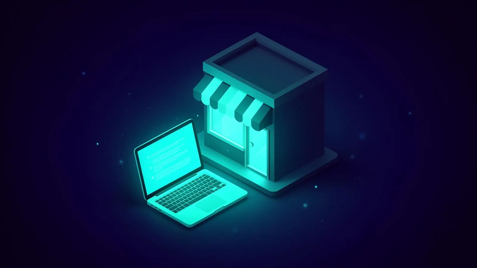 Izometrijska ilustracija lokalnog poduzetnika koji upravlja web stranicom kroz LocalHost hosting