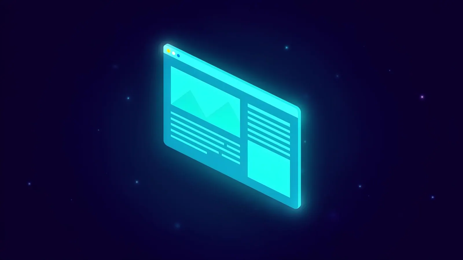 Izometrijska ilustracija WordPress stranice optimizirane za LocalHost hosting u Hrvatskoj